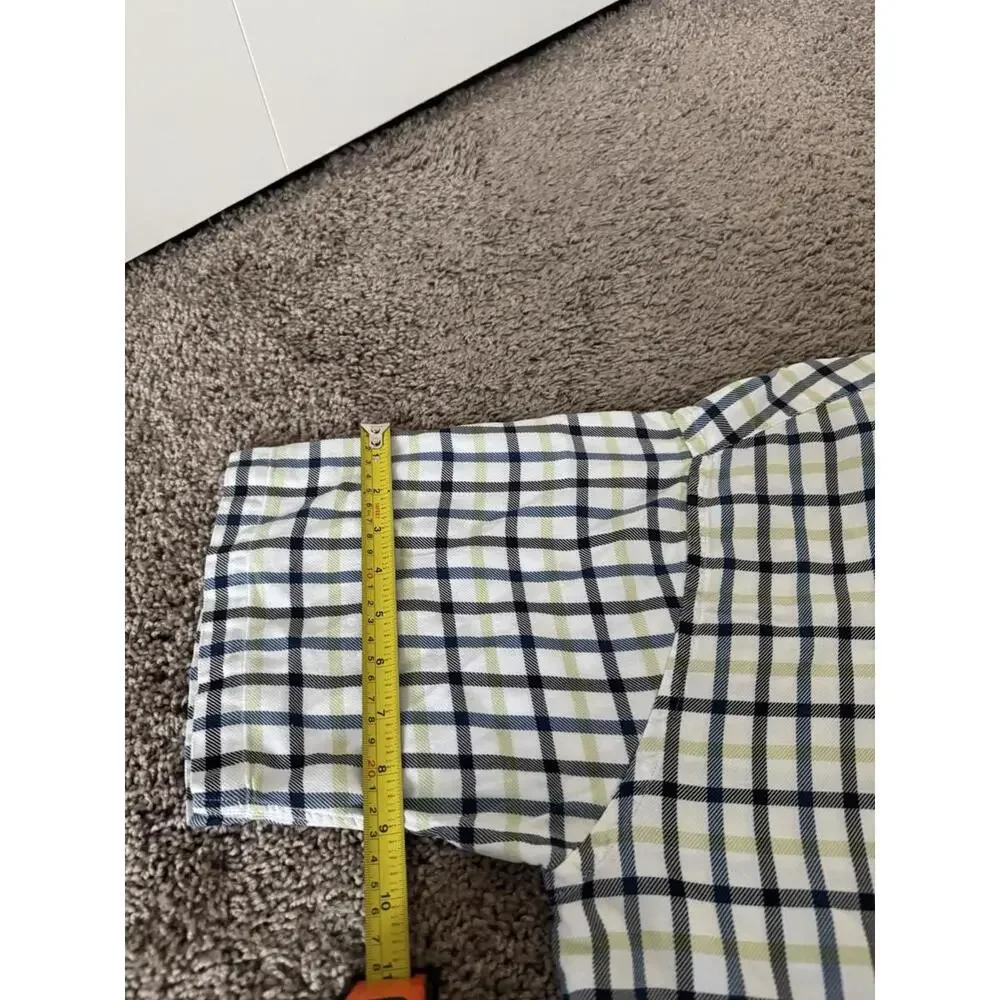 Tommy Hilfiger Button-Down Short Sleeve Shirt with Pocket - White‎ with Stripes
